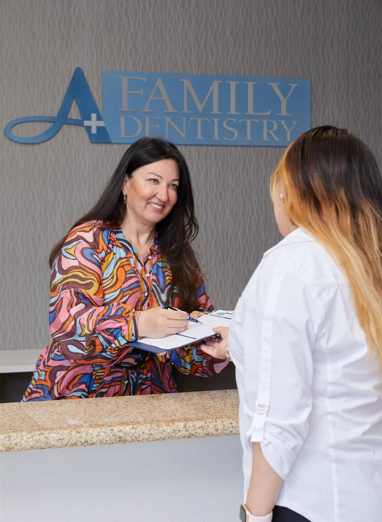 A+ Family Dentistry front desk